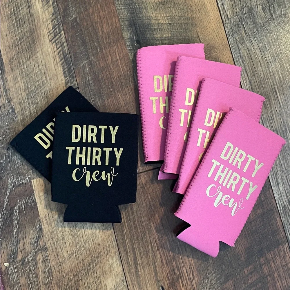 Set of 6 slim can/regular can koozies!
